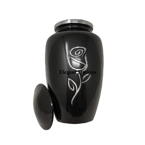 Urne de crémation de concepteur Unique de belle qualité urne de couleur bleue pour les cendres humaines urne de crémation Vintage écologique de qualité supérieure - Product Image 3