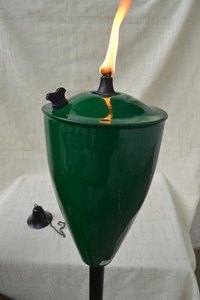 Iron Cone Garden Oil <b>Torch</b> on Pole Outdoor Decorative Flame <b>Torch</b> for Garden Pathway Patio Lawn Landscaping and Outdoor Decor - Product Image 2