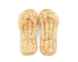 รองเท้าแตะน้ำหนักเบาจากวัสดุธรรมชาติ  รองเท้าหญ้าทะเล รองเท้าสาน รองเท้าฟลิปฟลอป - Product Image 6