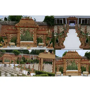 花园主题南Manavarai婚礼Mandap奇妙的户外Manavarai Mandap婚礼天堂婚礼Manavarai Mandap