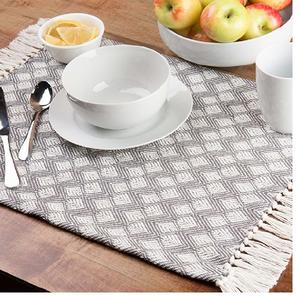 Napperon imperméable en coton biologique de style japonais de luxe Tapis carré certifié GOTS avec conception de sublimation pour la cuisine ou le mariage - Product Image 2