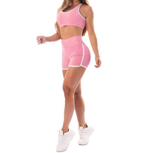 Pantalones cortos de calidad superior para mujer, pantalones cortos de algodón para correr, pantalones cortos transpirables personalizados de Color sólido para mujer - Product Image 1