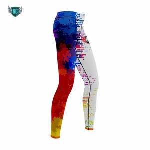 Leggings de sport unisexe en polyester à séchage rapide, avec logo personnalisé, vêtements de baseball softball respirants et motifs de sublimation, grande taille - Product Image 3