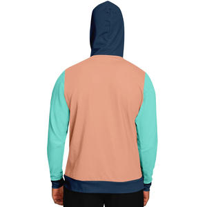 Sweat à capuche de travail en coton, panneau supérieur, mode côtelé, manches/fond, coupe-vent pour la vente - Product Image 4