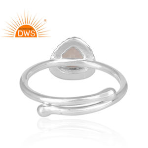 แหวนพลอยมูนสโตนสำหรับผู้หญิง925ดูน่าดึงดูดคอลเลกชันคลาสสิก - Product Image 4