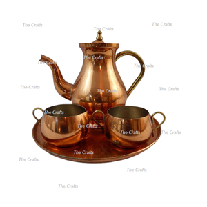 Tetera de Latón y Cobre para Azúcar y Leche, de la Mejor Calidad, para el Hogar y Hoteles - Product Image 2