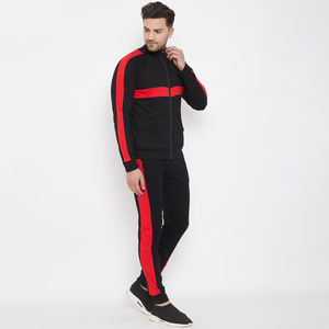 Chaqueta de poliéster con cremallera para deporte al aire libre, traje de pista de poliéster ajustado para hombre, chándal para correr con diseño propio, 100% - Product Image 3