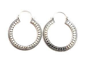 30 mm <b>Hoop</b> <b>Earrings</b> New Style <b>Silver</b> Plated Big Round Brass Rhinestone <b>Hoop</b> <b>Earrings</b> Women - Product Image 2
