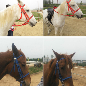 บังเหียนหนังพร้อมสายบังเหียนหนัง,สายบังเหียนหนังสำหรับขี่ม้า - Product Image 6