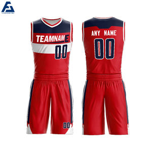 เครื่องแบบบาสเก็ตบอลแบบพลิกกลับได้คุณภาพสูงปรับแต่งได้ดีไซน์ล่าสุดพร้อมคุณสมบัติระบายอากาศได้ดี - Product Image 2