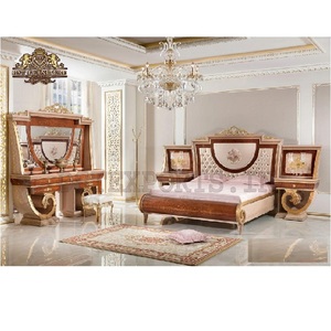 Meubles de chambre à coucher en teck au design populaire, ensemble de meubles de chambre à coucher design moderne, ensemble de chambre à coucher moderne sculpté à la main avec finition cerisier - Product Image 1