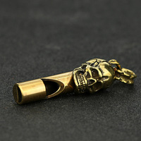 Wostu — pendentif d'écusson en cuivre pur, style rétro, extérieur, survie sauvage, CA004