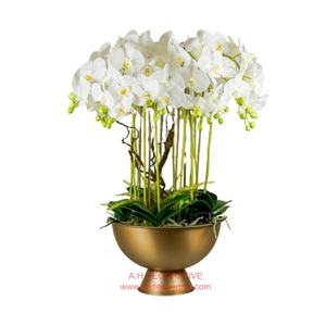 Antique Design Aluminum Flower Bowls Set 3 <b>Home</b> Balcony Decorative Metal Flower Bowls Unique Aluminum Flower Bowl <b>for</b> Party <b>Sale</b> - Product Image 3