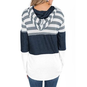 Sudadera con Capucha para Mujer, Diseño Color Block, Estilo Casual, Holgada, Manga Larga, Marca OEM - Product Image 6