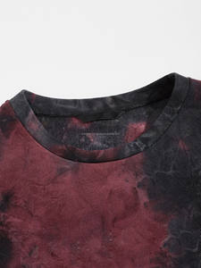 Sudadera con capucha para niño, ropa de calle personalizada gruesa lavada, con tinte de corbata de lavado de ácido, venta al por mayor - Product Image 3