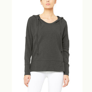 Yukari เสื้อกีฬามีฮู้ดสำหรับสตรีทแวร์มีฮู้ดของผู้หญิงสำหรับฤดูหนาวพิมพ์โลโก้ด้านหน้า - Product Image 1