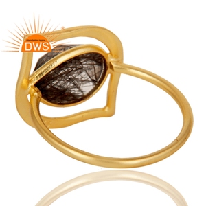 Iniu — bague en argent Sterling plaqué or 18k, bijou en pierres précieuses naturelles, design, décor artistique, fournisseur de bijoux - Product Image 4