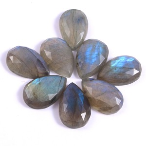 Gema de pera facetada suelta, labradorita Natural, Rosa cortada, precio al por mayor - Product Image 1