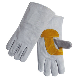 Professional Welding Gloves High Quality Cowhide <b>Split</b> Leather with Custom Printing and Sizing Best Quality Welding Gloves - Product Image 6