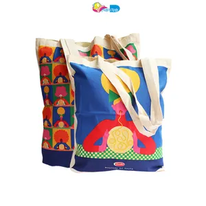 Toptan çanta güvenilir tedarikçiden kaliteli zarif tasarımı özelleştirilmiş Logo 100% pamuk alışveriş torbaları büyük satış ..