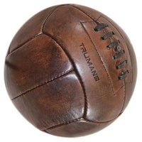Balles de football rétro vintage en cuir véritable pakistanais antiques fabriqués à la main Style à l'ancienne