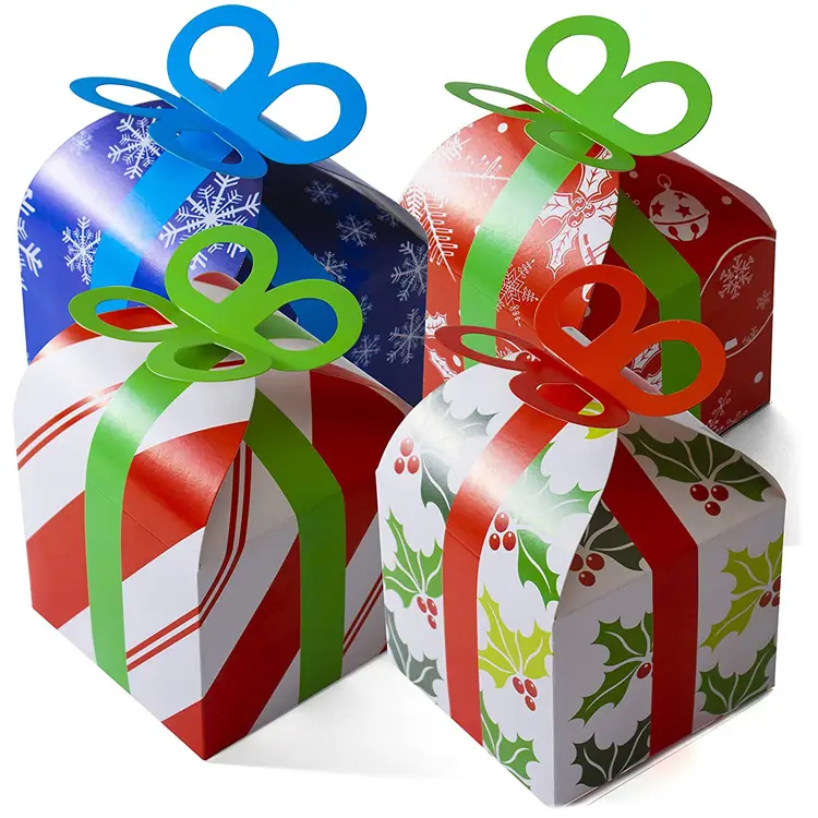 Impresso 3d cartão branco de natal, diy, doces, lembrancinhas, presente, embalagem, caixa