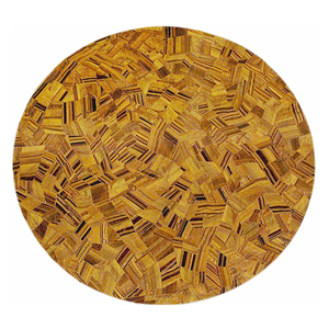 Handicraft Gateway Semi precious <b>Stone</b> Tiger Eye Round <b>Table</b> <b>Top</b> - Product Image 1