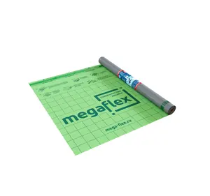Megaflex Metal Standard Hydro-Vapor Barrier Double-Layer Film With Two Adhesive Strips High Density Polyethylene HDPE Sheet