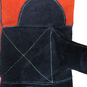 Guantes de soldadura MIG de cuero de vaca dividido, alta calidad, protección contra el calor, baratos, de fábrica - Product Image 3