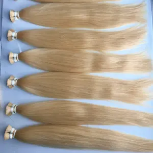 Best selling 100 % human hair blonde hair Vietnam hair so strong, silky and nice from Michair 2020