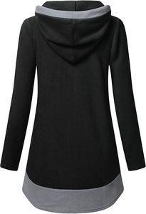 Sudadera con capucha para mujer, de alta calidad, 100% algodón, Jersey cálido de gran tamaño, logotipo personalizado, venta al por mayor - Product Image 3