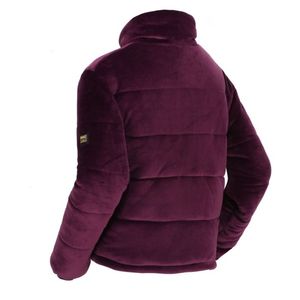 Velour-chaquetas de algodón de manga larga para mujer, cazadora acolchada brillante, abrigos cálidos, abrigo elegante con Logos OEM, para invierno - Product Image 4