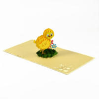 Tarjetas emergentes animales artesanía de papel personalizado hecho a mano aniversario Día DE LA MADRE 3D tarjeta de felicitación emergente del proveedor de Vietnam