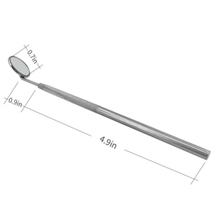 Wholesale <b>Lighted</b> Stainless Steel Round Shape Lash <b>Mirror</b> Eyelash Inspection and <b>Makeup</b> Tool for Women - Product Image 1