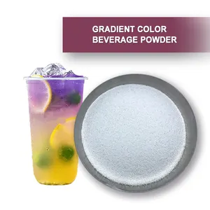 Degrade renk içecek tozu kabarcık çay malzemeler için