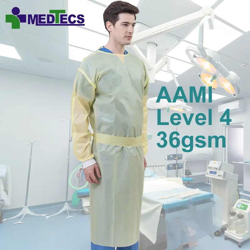 High Quality Disposable Non Woven Surgical Isolation Gown