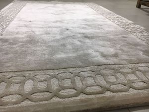 Tapis en Tencel de luxe modernes tuftés à la main, fabriqués sur mesure en Inde, poils bouclés de haute qualité avec support en latex antidérapant, ensemble de qualité supérieure - Product Image 4