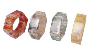 Anillo de Servilleta de Resina de Diseño, Anillo de Servilleta de Resina Colorido, Anillo de Servilleta para Fiestas, Anillo de Servilleta Económico - Product Image 5