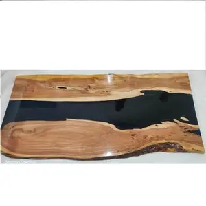 Acacia Wood Epoxy Resin Dinning Table River DEsign Table Customize Size and Appearance High Class Resin Wood Table Apply at Home
