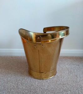 Panier à cendres élégant en cuivre Design antique Seau à charbon Accessoires de barbecue de jardin Outil de cheminée brillant pour foyer meilleurs riz - Product Image 2