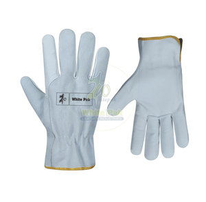 Gants de conduite unisexes en cuir de mouton fendu XL de haute qualité avec revêtement en Latex antidérapant et protection contre les chocs - Product Image 1