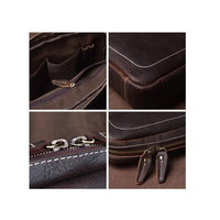 Sac messager en cuir véritable pour hommes avec couleur personnalisable et logo de qualité supérieure