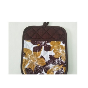 100% coton Double couleur cuisine porte-pot GOTS certifié qualité supérieure durable réutilisable élégant confortable en gros - Product Image 2