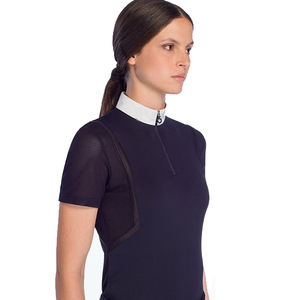 Chemises équestres pour femmes mélangeant le style de façon transparente avec des hauts à manches longues offrant des couches de base et des hauts de spectacle à séchage rapide - Product Image 4