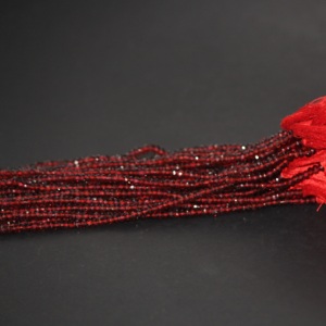 3mm 4mm tự nhiên mozambique đỏ Garnet mặt rondelle đá quý hạt sợi từ đá bán buôn mua ngay bây giờ nhà Máy Giá trực tuyến - Product Image 2