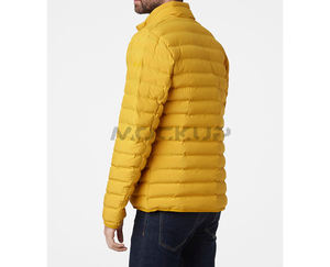 Manteau matelassé pour hommes, veste de base, solide et décontractée, matelassé - Product Image 3