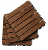 Tuiles de terrasse en bois d'acacia du Vietnam pour le balcon extérieur/plancher ABC Surface installation facile de bricolage pour le jardin de patio