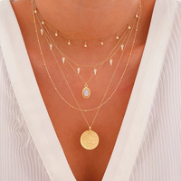 ROXI — Mini collier en argent Sterling S925, Mini goutte d'eau, diamant, Style empilé, chaîne de clavicule