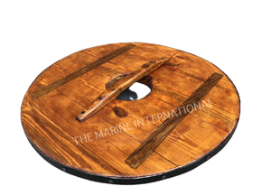 Escudo Medieval Diseñador Escudo 24 ''Madera Marrón y Negro Color Escudo Redondo Acero Batalla Recreación Acero Battle Ready escudo. - Product Image 3