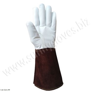 ถุงมือเชื่อม Tig หนังแพะ/ถุงมืออาร์กอนในหนังแพะ - Product Image 3